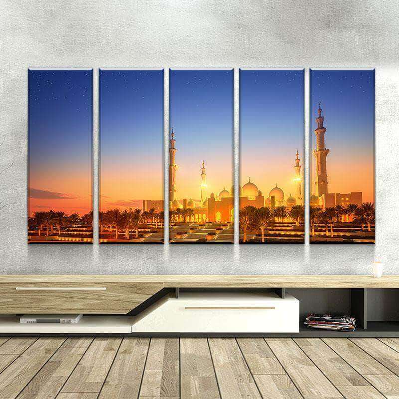SHEIKH ZAYED GRAND MOSQUE | AT DUSK | CANVAS