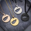 Afghanistan Map Necklace - Image 2