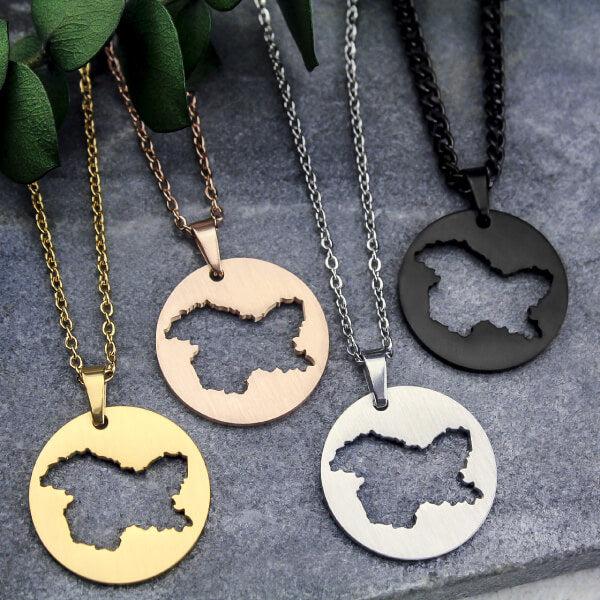 ZUDO - Represent Your Roots - Map Necklace