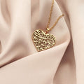 Verily With Every Hardship Comes Ease Heart Calligraphy Necklace - Image 5