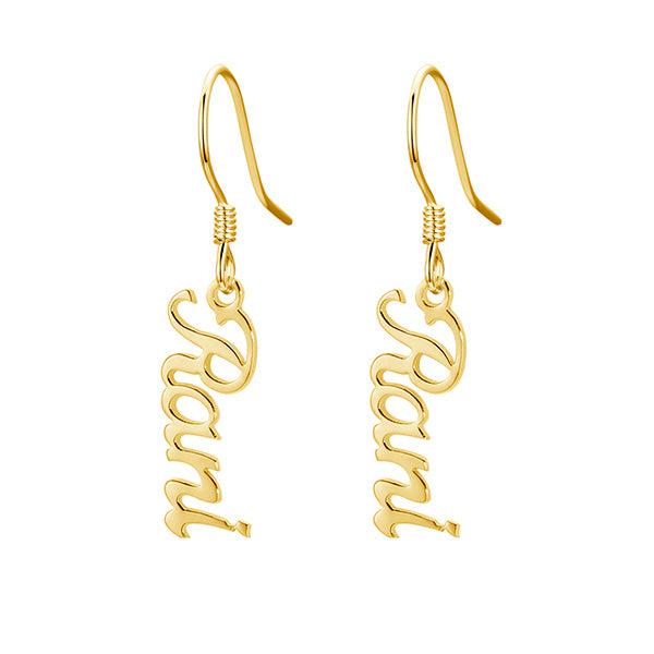 ZUDO - personalized earrings English - Gold