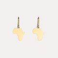 Africa Map Earrings - Image 1