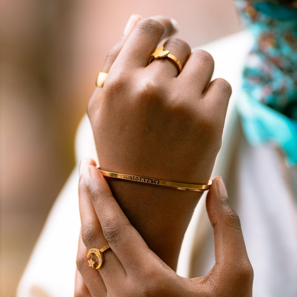 ZUDO-Alhamdulillah-Cuff-gold-model
