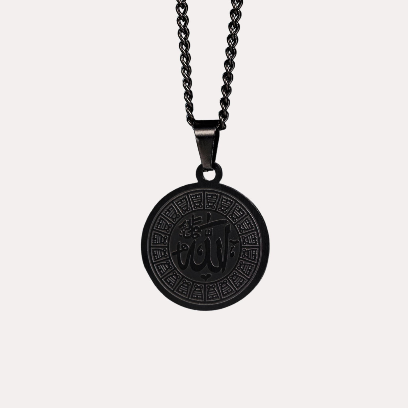 ZUDO-Allah-Medallion-Necklace-matte-black