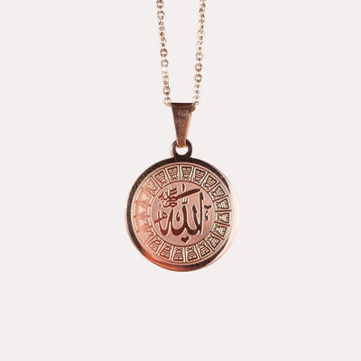 ZUDO-Allah-Medallion-Necklace-rosegold