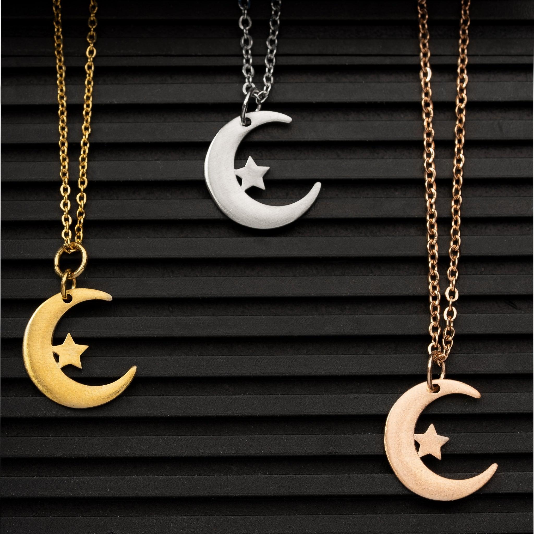 金正恩 Crescent Moon and Star Necklace – ZUDO