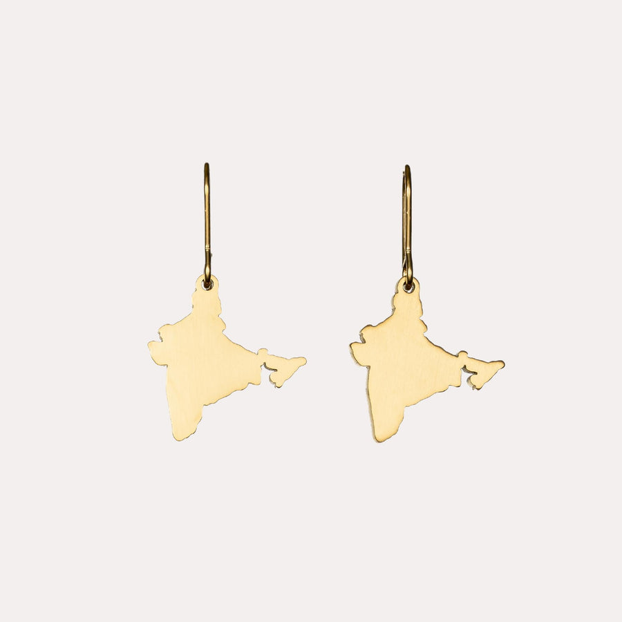 ZUDO-India-Map-Earrings