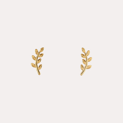 ZUDO-Leaf-Stud-Earrings