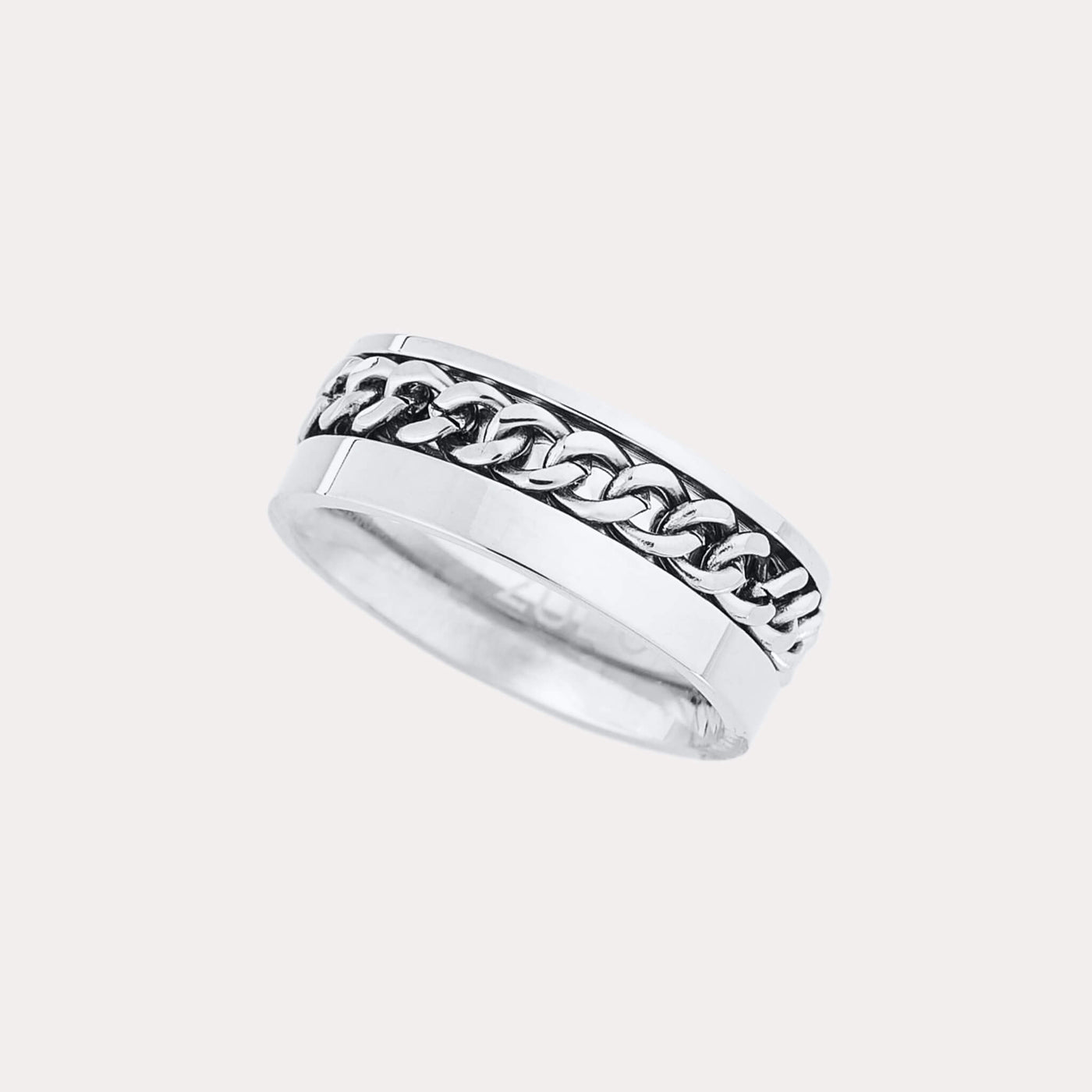 ZUDO-Linked-Chain-Fidget-Ring-silver