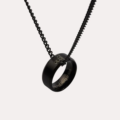 ZUDO-Matte-Black-Allah-Ring-Necklace
