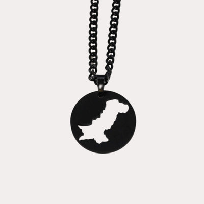 ZUDO-Pakistan-Map-Necklace-Black