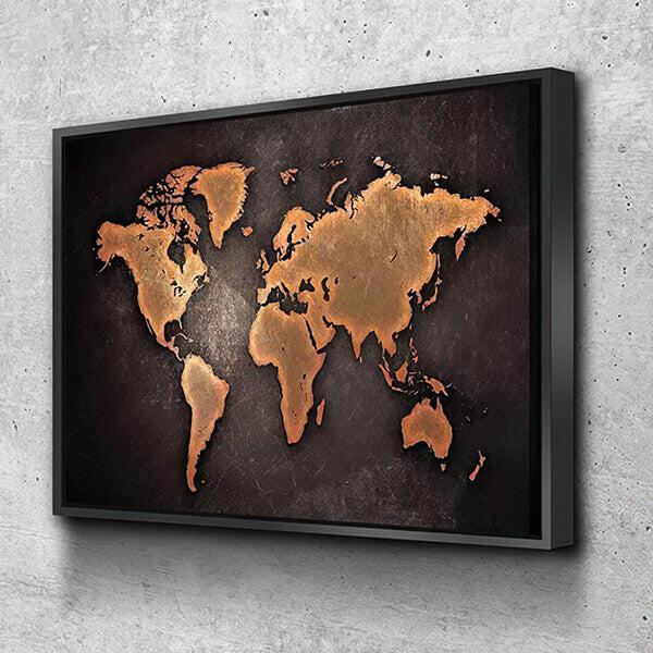 Rustic World Map | Canvas