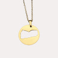 Yemen Map Necklace - Image 1
