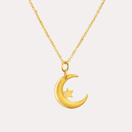 Moon and online star necklace