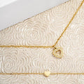 You Complete Me | 2 Piece | Crystal Heart Necklace | Bundle - Image 2