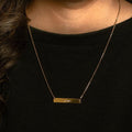 Personalized Name Bar Necklace - Image 1