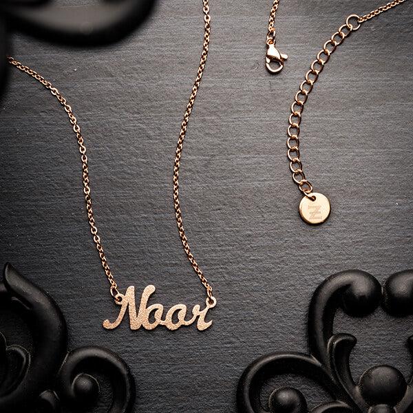 Custom Glitter Name Necklace – ZUDO