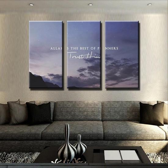 ZUDO CANVAS: ALLAH IS THE BEST OF PLANNERS IN 3 PIECES