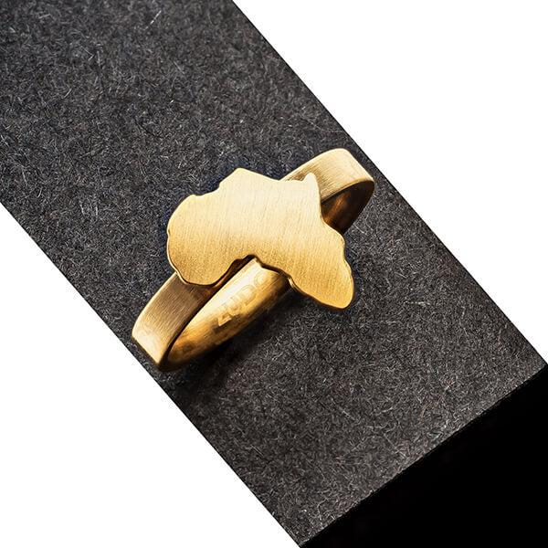 ZUDO Africa Map Ring