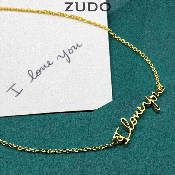 ZUDO custom handwriting jewelry