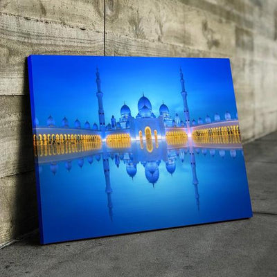 ZUDO CANVAS: GRAND MOSQUE BLUE REFLECTION