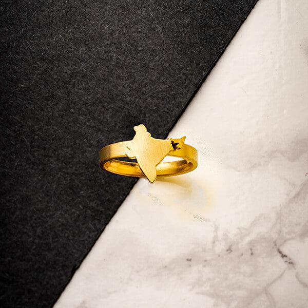 ZUDO India Map Ring
