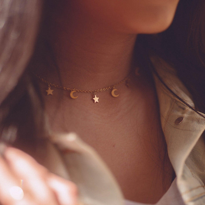 Star and Moon Choker ZUDO