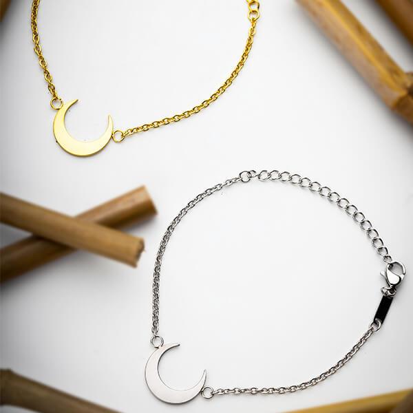 ZUDO_Bundle_moon bracelet and necklace