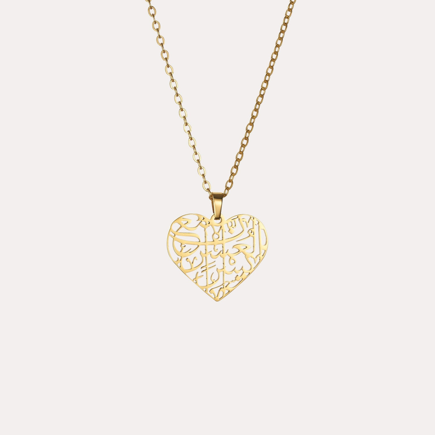 VWEHCE Heart Shaped | Calligraphy Necklace