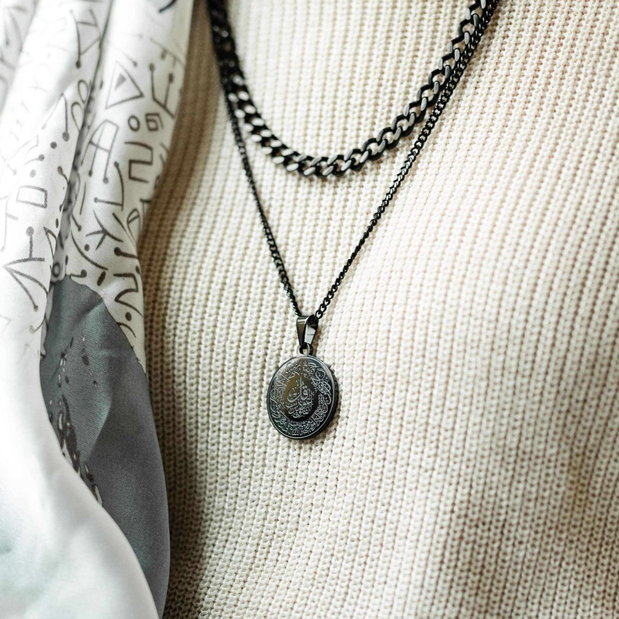 [LLOYD] 韓国ブランド☆L-CARAT Round Square Necklace zudo-Noor_Nur_-