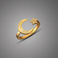 Star & Moon Ring | Birthstone - Image 12