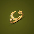 Star & Moon Ring | Birthstone - Image 16