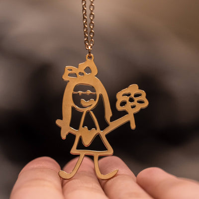 Custom Drawing Necklace