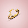 Star & Moon Ring | Birthstone - Image 14