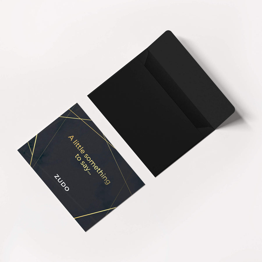 ZUDO Personalized Gift Message with Envelope